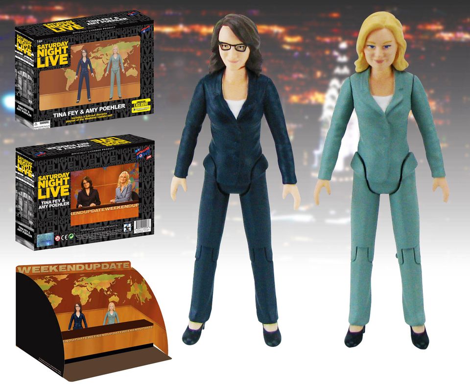 Tina Fey und Amy Poehler gibt es jetzt als Actionfiguren mit Comedy-Effekt.