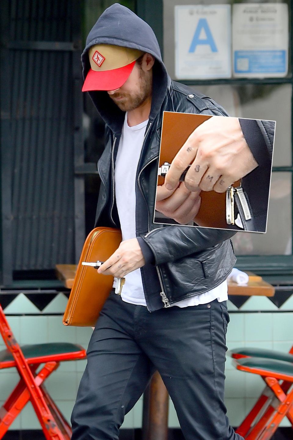 27. Februar 2015: Süß: Ryan Gosling hat sich "Esme", die ersten Buchstaben seiner Tochter Esmeralda, auf die Fingerknöchel geschrieben.