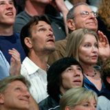 23. Mai 2008: Patrick Swayze und seine Frau Lisa Niemi haben bei einem Basketball-Spiel der L.A. Lakers viel Spaß