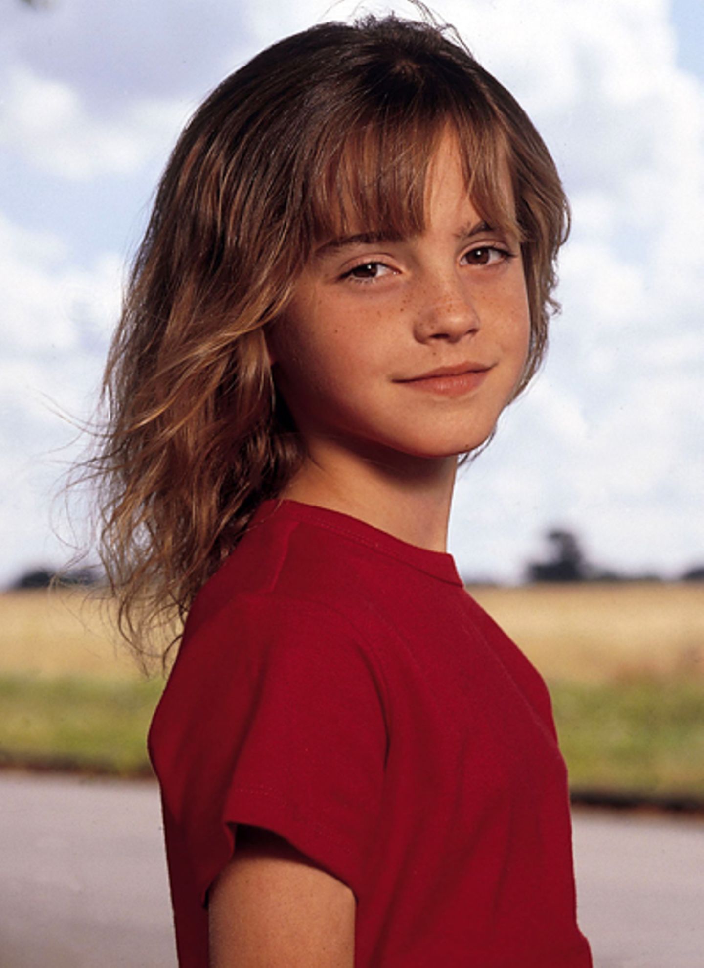 Harry Potter, damals-heute: 2000: Zum Knuddeln sieht Emma Watson im Jahr 2000 aus. Sie spielt bei "Harry Potter" die Rolle der H