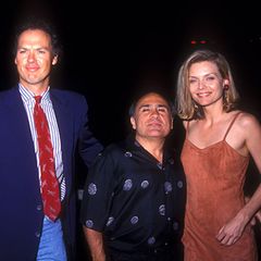 16. Juni 1992: Mit ihren Filmpartnern Michael Keaton und Danny DeVito besuchte sie die Premiere von "Batman Returns"
