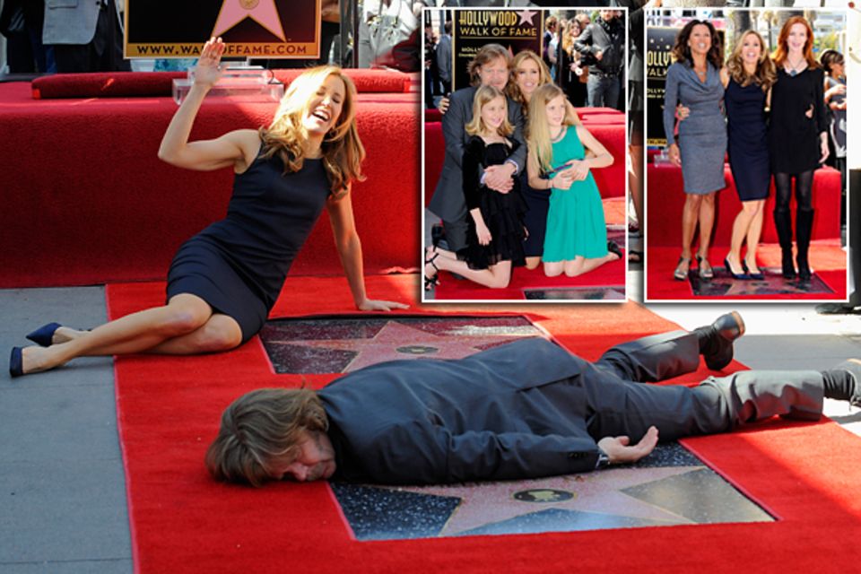 7. März 2012: Die Eheleute Felicity Huffman und William H. Macy bekommen beide einen Stern auf dem berühmten Walk of Fame. Begle 7. März 2012: Die Eheleute Felicity Huffman und William H. Macy bekommen beide einen Stern auf dem berühmten Walk of Fame. Begle