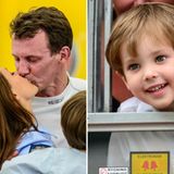 5. August 2012: Familienausflug zum "Historic Grand Prix" in Kopenhagen. Prinz Henrik unterstützt mit Mama Prinzessin Marie sein