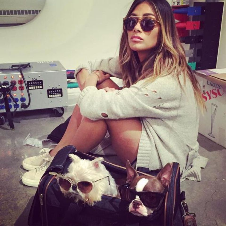 Nicole Scherzinger und ihre tierischen Kumpels chillen ne Runde. Nicole Scherzinger und ihre tierischen Kumpels chillen ne Runde.