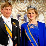 In Amsterdam werden die Wachsfiguren des Königspaars vorgestellt: König Willem-Alexander und Königin Máxima.