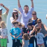 28. April 2013   Mama filmt und Papa jubelt: Seraphina macht bei einem Sportturnier an ihrer Schule mit. Das macht Jennifer Garner und Ben Affleck besonders stolz.