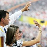 Das spanische Königshaus war natürlich auch vertreten: Kronprinz Felipe und seine Frau Letizia