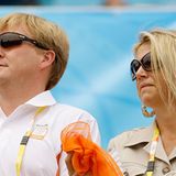 Kronprinz Willem Alexander von den Niederlanden und seine Frau Prinzessin Maxima waren natürlich auch bei den Spielen ihres Land