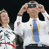 Ein Foto für die Lieben daheim: Prinz Felipe und Prinzessin Letizia