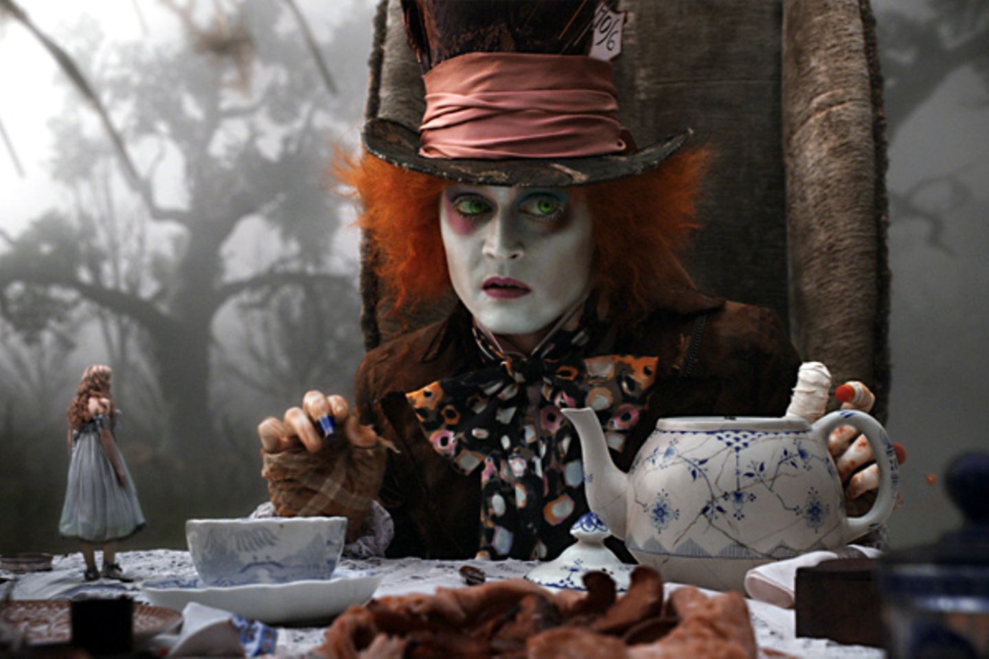Johnny Depp spielt in "Alice im Wunderland".