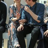 Schon am Tag zuvor zeigten Kate Moss und Nikolai von Bismarck sich ganz kuschelig in der Frontrow der Fashion-Show von Louis Vuitton.