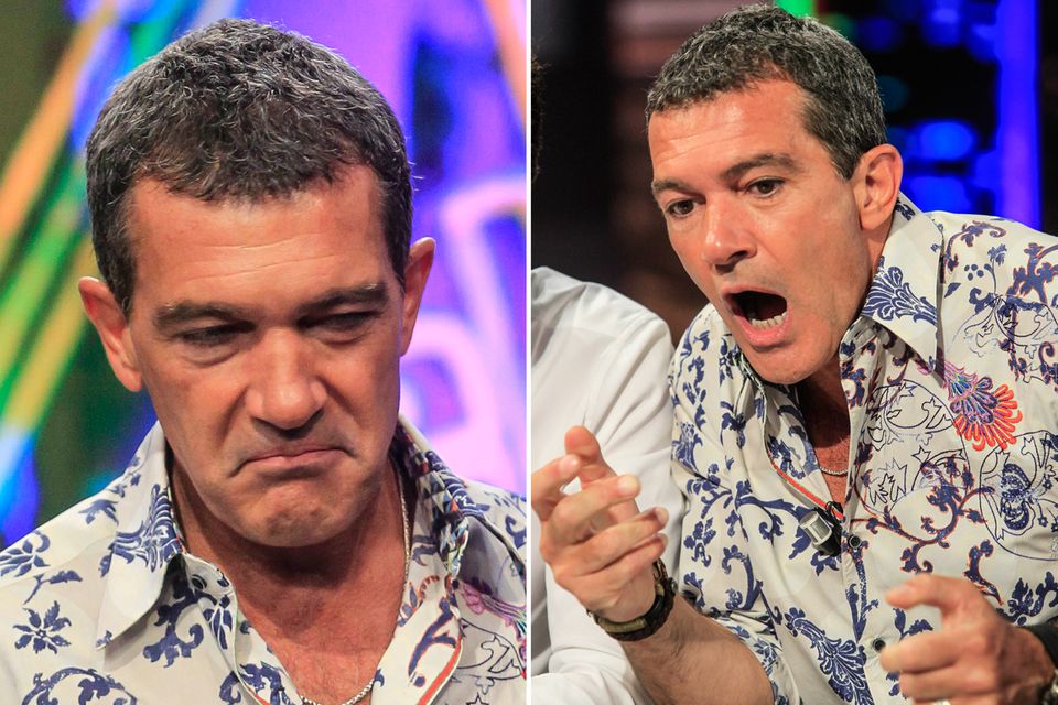 In der spanischen TV-Show "El Hormiguero" zeigt uns Antonio Banderas sein Grimassen-Repertoire. In der spanischen TV-Show "El Hormiguero" zeigt uns Antonio Banderas sein Grimassen-Repertoire.