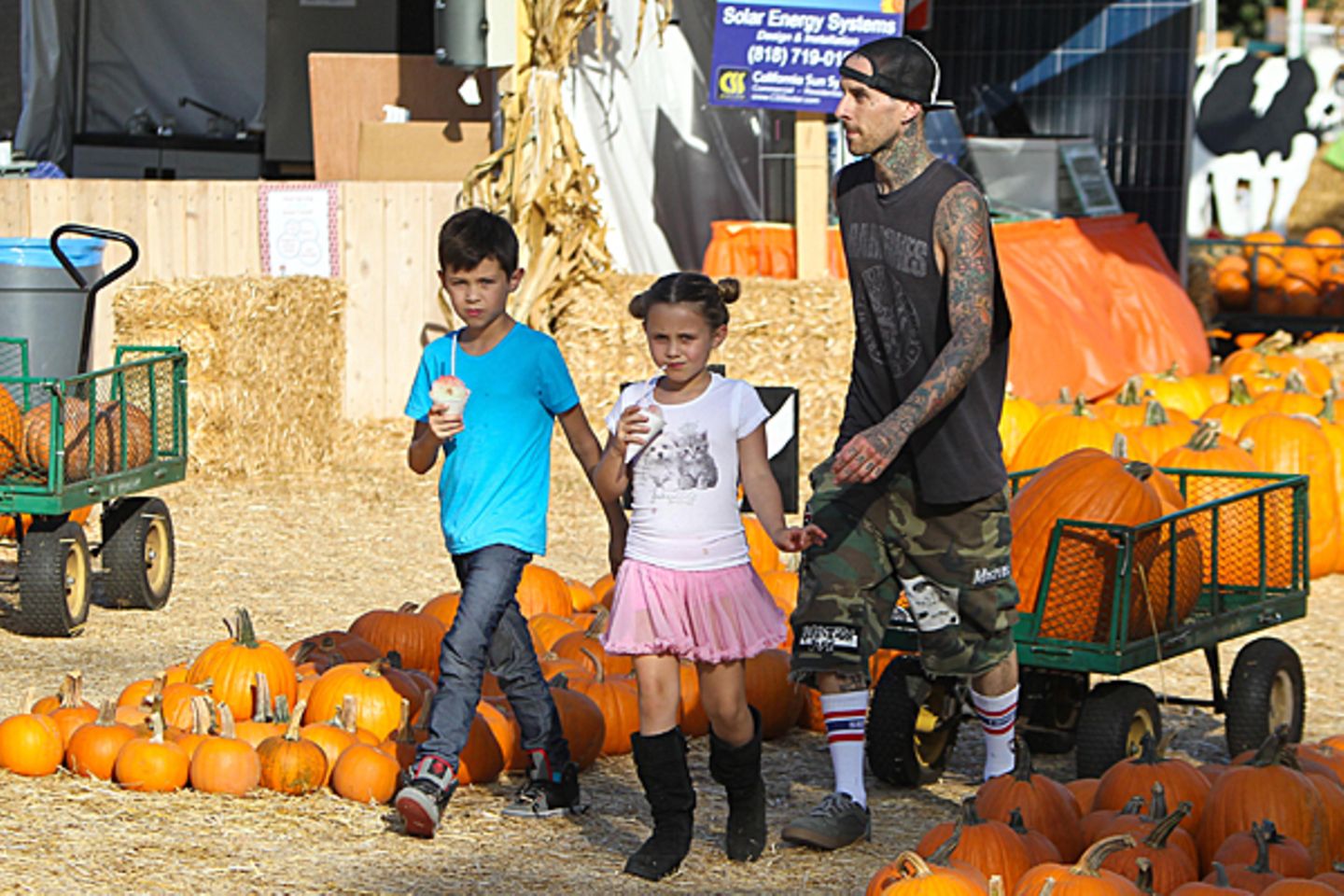 Kürbisfelder voller Promis: Stars lieben Halloween | GALA.de