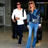 Vito Schnabel und Heidi Klum landen gemeinsam am Flughafen von Nizza.