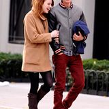 20. November 2011: Glücklich schlendern Emma Stone und Andrew Garfield durch New York City.