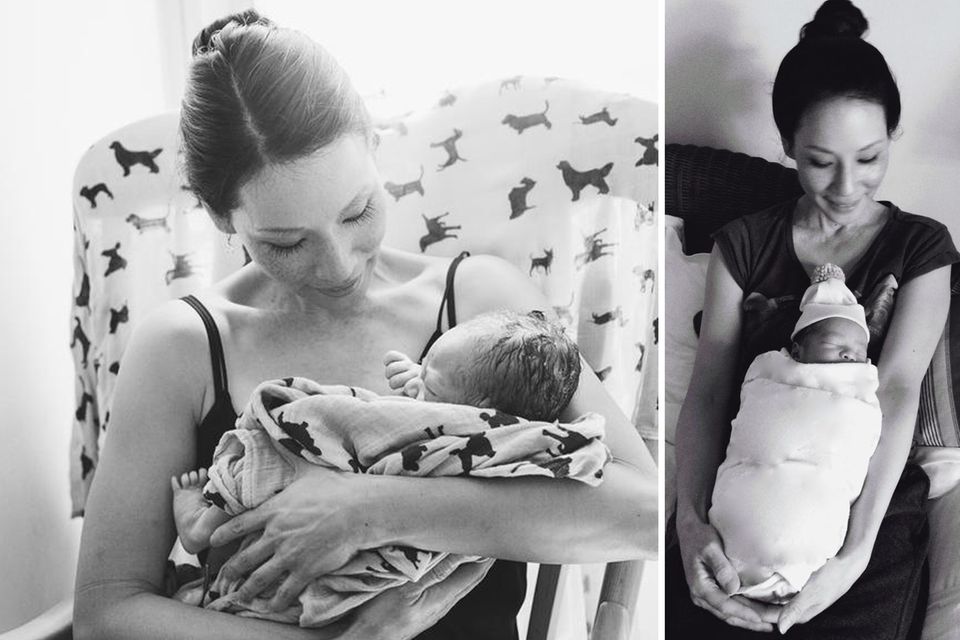 August 2015: Stolz präsentiert Lucy Liu "den neuen Mann in ihrem Leben" Rockwell Lloyd Liu. August 2015: Stolz präsentiert Lucy Liu "den neuen Mann in ihrem Leben" Rockwell Lloyd Liu.