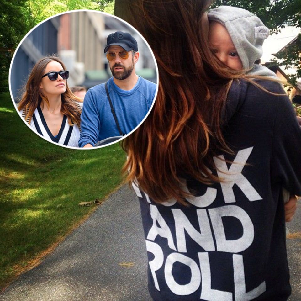 Juli 2014: Auf Facebook zeigt Olivia Wilde das erste Mal das Gesicht ihres Sohns Otis Alexander. Vater des am 23. April geborernen Jungen ist Schauspielkollege und Ehemann Jason Sudeikis. Juli 2014: Auf Facebook zeigt Olivia Wilde das erste Mal das Gesicht ihres Sohns Otis Alexander. Vater des am 23. April geborernen Jungen ist Schauspielkollege und Ehemann Jason Sudeikis.