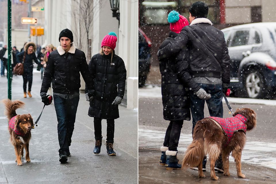 Amanda Seyfried und Freund Justin Long spazieren samt Hund im Schnee durch New York und wirken dabei sehr verliebt. Amanda Seyfried und Freund Justin Long spazieren samt Hund im Schnee durch New York und wirken dabei sehr verliebt.