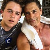 Gute Gene: Rob Lowe postet ein Bild von sich und seinem Sohn John in einer gemeinsamen Sportpause. Seine Augen hat John definitiv vom Papa geerbt.
