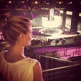 Heidi Klum probt für die Finalshow, die live in Köln stattfindet.