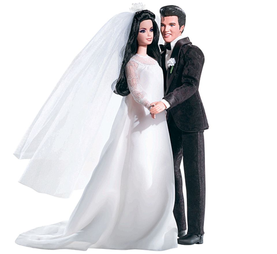 Ken und Barbie? Nicht ganz, das hier sind Elvis und Priscilla Presley bei der Hochzeit