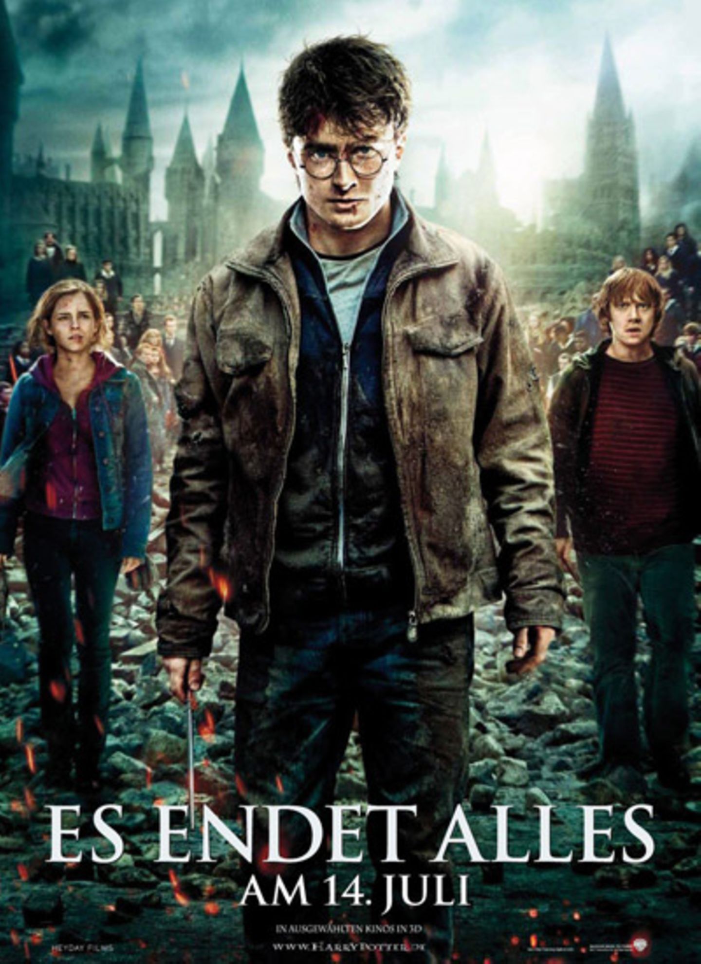 Am 14. Juli startet der zweite Teil Harry Potter-Finales "Harry Potter und die Heiligtümer des Todes" in den Kinos.
