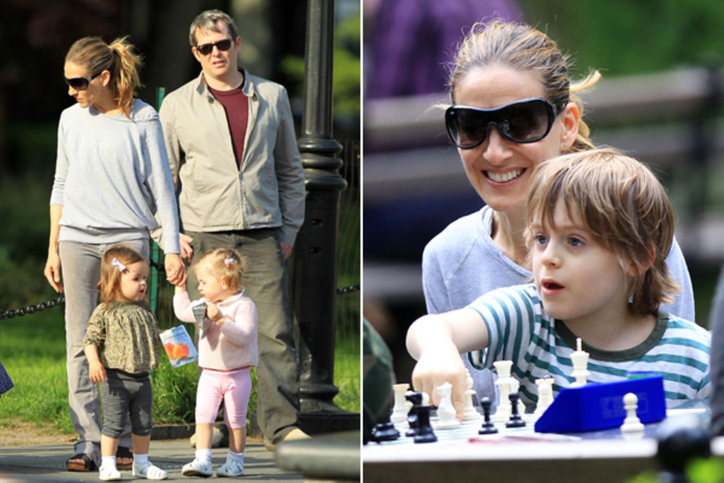 Mai 2011: Sarah Jessica Parker und Matthew Broderick genießen es, Zeit mit ihren Kindern zu verbingen. Mit den Zwillingen Marion