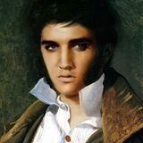 Elvis Presley als Ölgemälde.