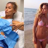 November 2013  Kurz nachdem sich Bar Refaeli ihren Leberfleck hat entfernen lassen, entspannt sich das Model am Strand.