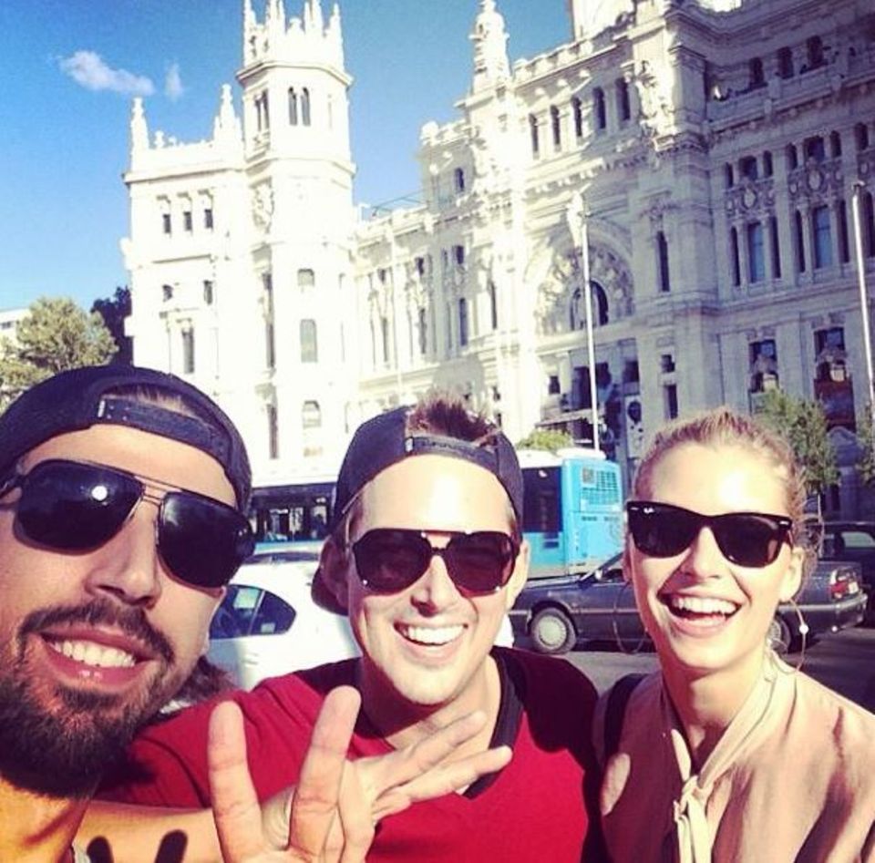 Oktober 2013  Sami Khedira und Lena Gercke machen Madrid unsicher.