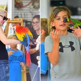 7. November 2015  Bei denen piept's wohl: Gwen Stefani ist mit ihren Jungs in einem Vogelladen in Santa Monica.