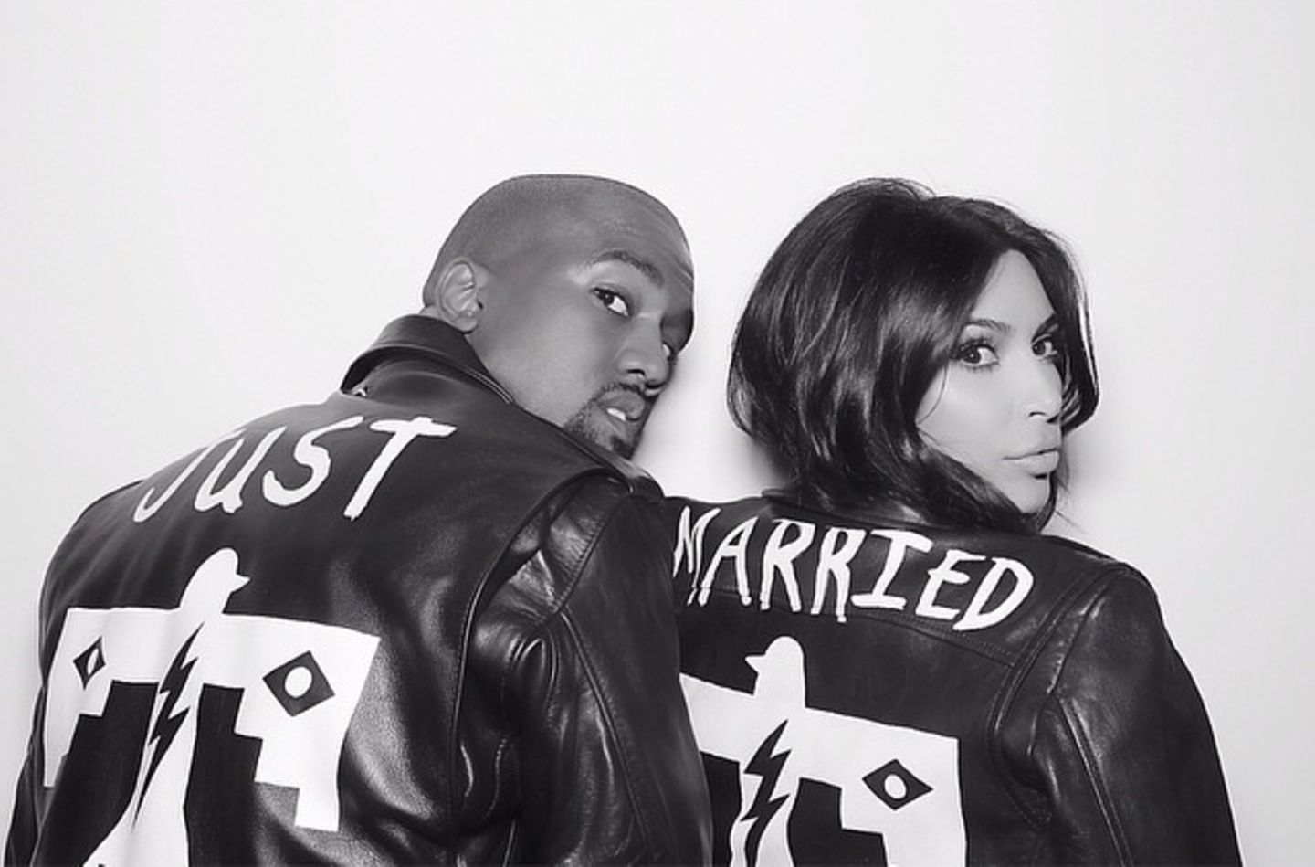 wallpapers Kim K Kanye Motorcycle gala de