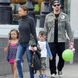 26. Januar 2014: Nicole Richie und Joel Madden sind mit ihren Kindern in Santa Monica. Nach einem Besuch im Park steht das Mittagessen auf dem Programm.
