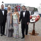 17. Juni 2010: Kronprinz Haakon, Prinzessin Mette-Marit, Prinzessin Märtha-Louise und Ari Behn repräsentieren bei der royalen Ho
