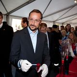 23. September 2011: Forscher Prinz Haakon von Norwegen eröffnet die "Science Days" in der Universität von Oslo.