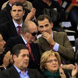 3. Dezember 2011: Vater-Sohn-Gespräche beim Davis Cup in Sevilla: König Juan Carlos und Prinz Felipe.
