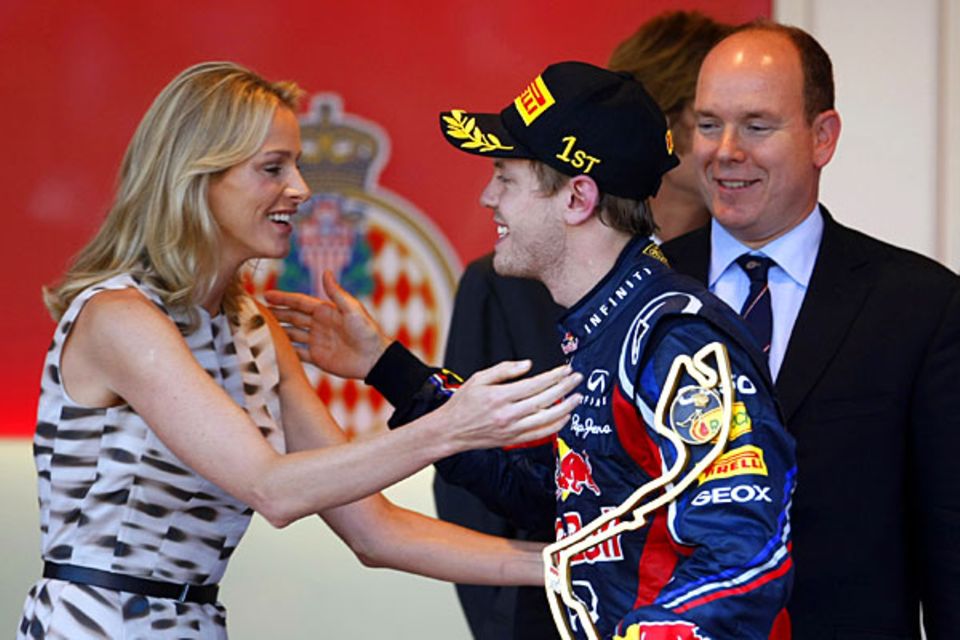 29. Mai 2011: Formel-1-Weltmeister Sebastian Vettel gewinnt den Großen Preis von Monaco und bekommt dafür von der zukünftigen Fü