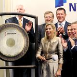 3. Oktober 2011: Prinzessin Máxima eröffnet die niederländische Börse in Amsterdam.