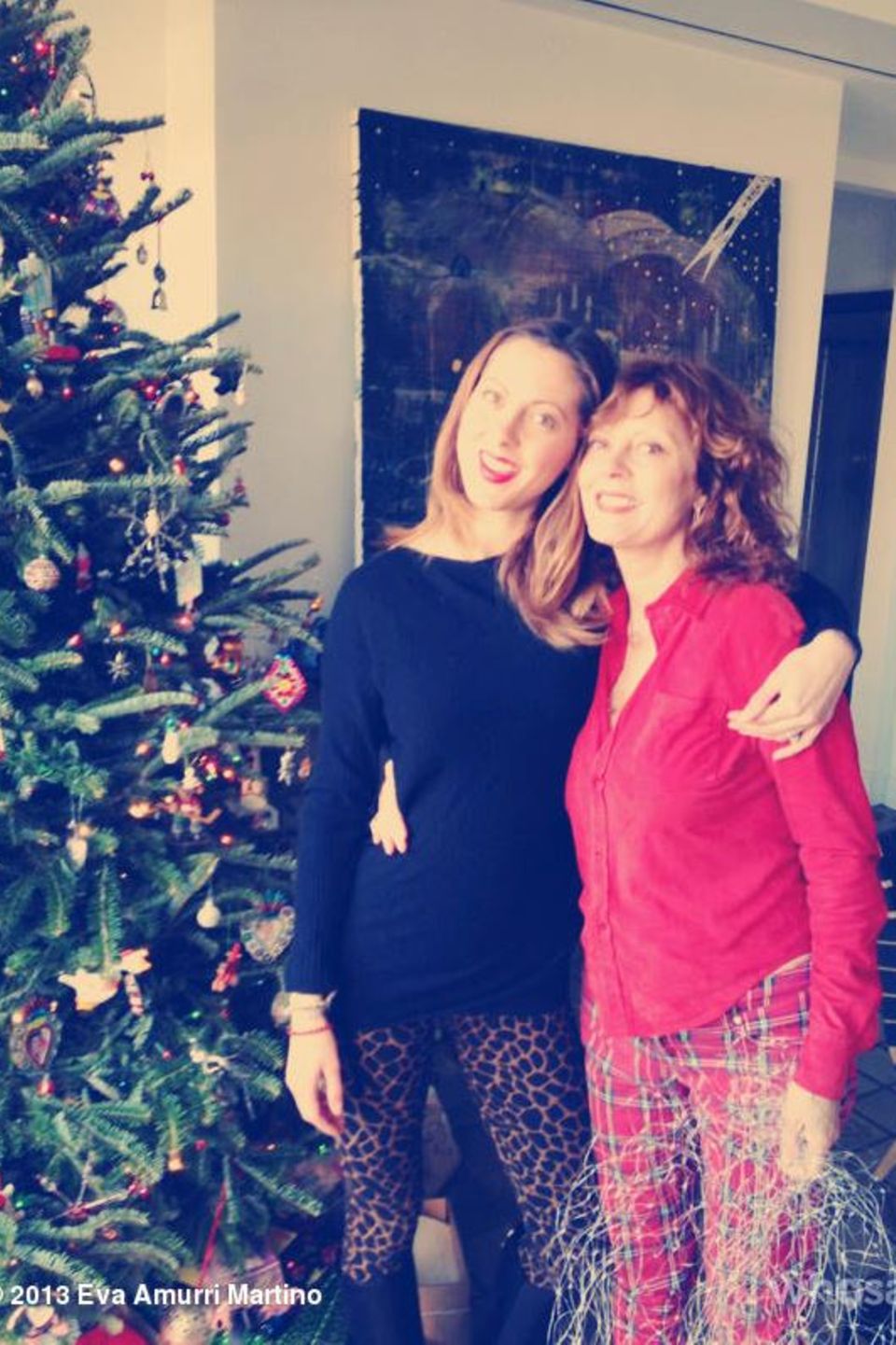 Susan Sarandon und Tochter Eva Amurri Martino genießen die Weihnachtszeit gemeinsam.