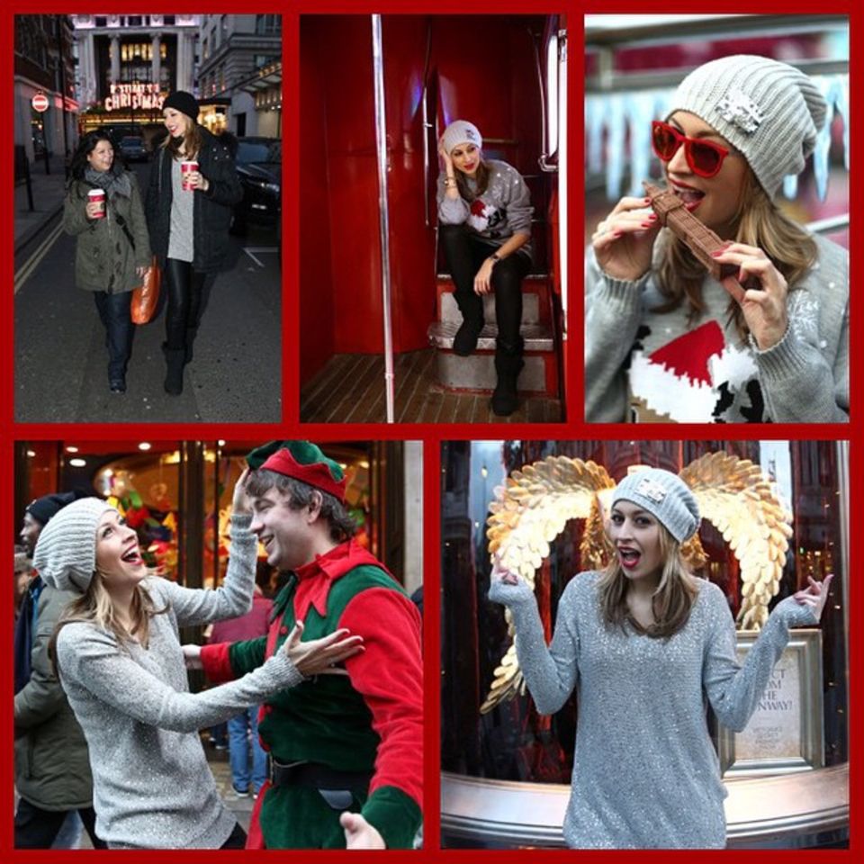 Verena Kerth ist einen Tag vor Heiligabend in London zum Weihnachtsshopping unterwegs. Verena Kerth ist einen Tag vor Heiligabend in London zum Weihnachtsshopping unterwegs.