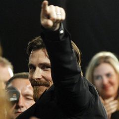 Christian Bale wird später am Abend mit dem Preis als "Bester Nebendarsteller" für "The Fighter" ausgezeichnet.