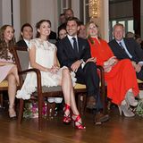 "Unsere" Paare während der Preisverleihung im Elbsalon: Melanie Tiburtius und Piotr Trochowski, Olivia Palermo und Johannes Hueb