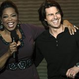 Oprah Winfrey freut sich über ihren neuen Gast Tom Cruise.