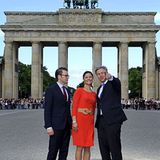Ein Besuch am Brandenburger Tor ist für Prinzessin Victoria und Prinz Daniel natürlich Teil der Reise, und Berlins Bürgermeister