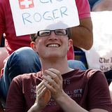 Wimbledon: Das Anfeuern dieses Fans hat leider nichts gebracht, Roger Federer scheidet aus dem Turnier aus.