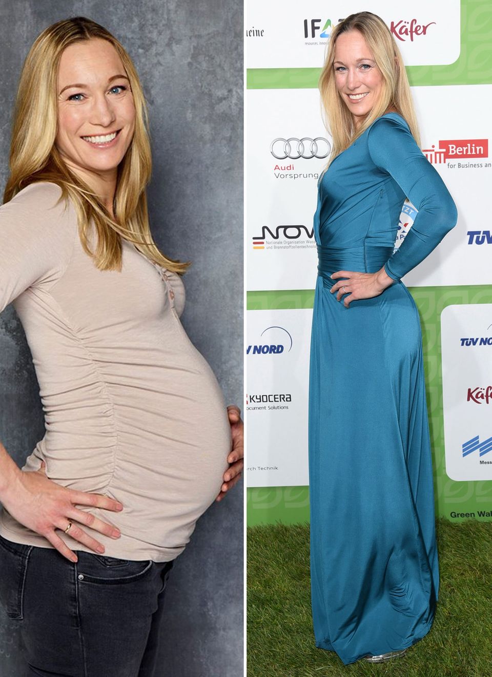 Wow, was für eine Leistung! Kickboxerin und TV-Moderatorin Dr. Christine Theiss zeigt nur fünf Wochen nach der Geburt von Tochter Cosima ihren schlanken After-Baby-Body. Wow, was für eine Leistung! Kickboxerin und TV-Moderatorin Dr. Christine Theiss zeigt nur fünf Wochen nach der Geburt von Tochter Cosima ihren schlanken After-Baby-Body.