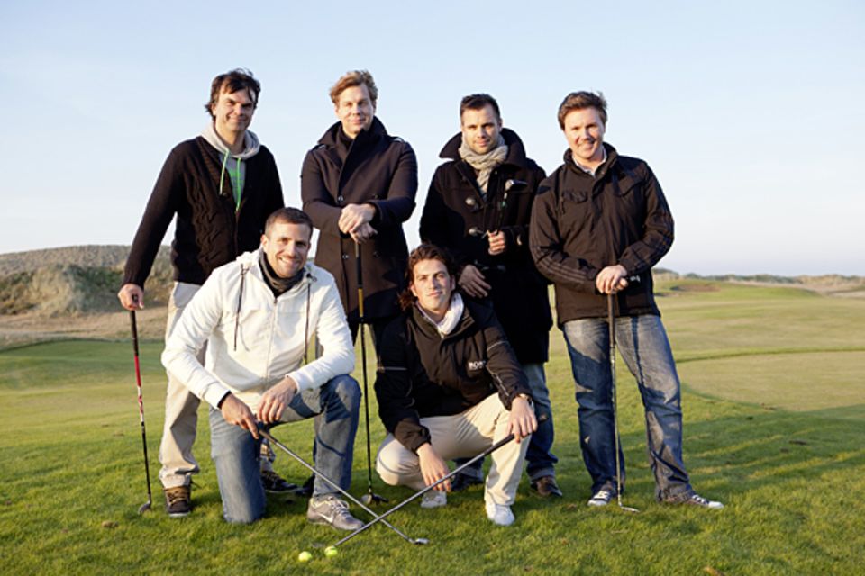 Fast schon Golf-Profis: André Pollmann, Wolfgang Lange, Thomas Heinze, Sascha Georgi, Ole Tillmann und Randy Dohack Fast schon Golf-Profis: André Pollmann, Wolfgang Lange, Thomas Heinze, Sascha Georgi, Ole Tillmann und Randy Dohack