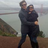 9. Februar 2009: Demi Moore und Ashton Kutcher posieren vor der Golden Gate Bridge in San Francisco. "Wir sind solche Touristen,