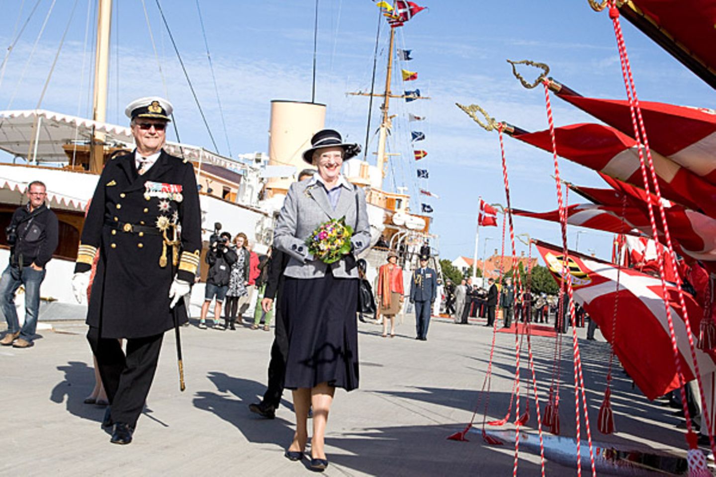 5. September 2012: Königin Margrethe und Gemahl Prinz Henrik besuchen die dänische Ostseeinsel Bornholm.