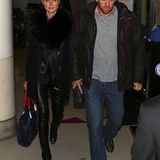 1. November 2012: Heidi Klum und ihr Freund Martin Kristen kommen in Los Angeles am Flughafen an.